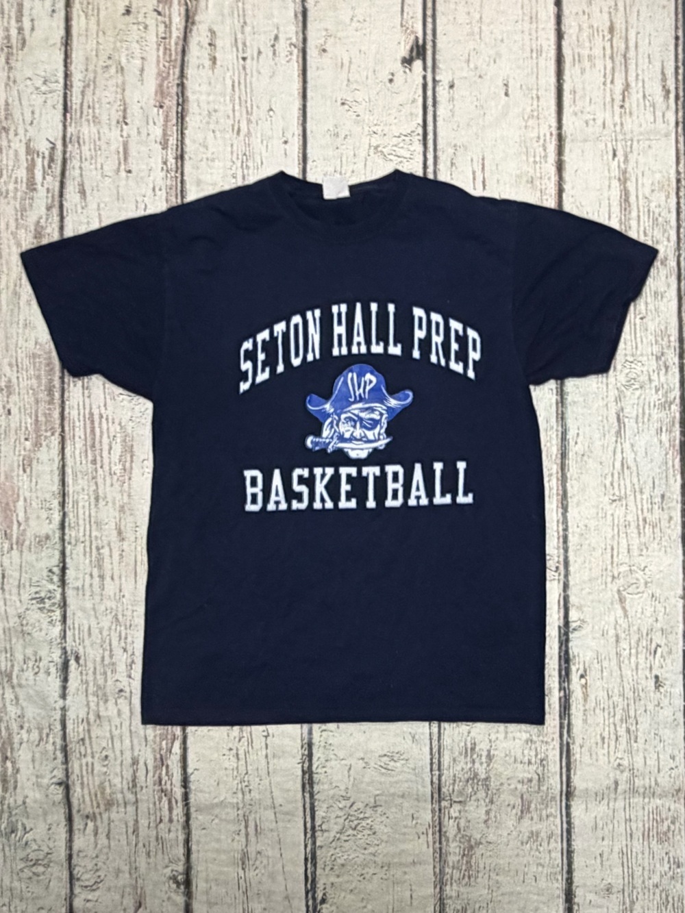 Seton Hall Prep Basketball High School New Jersey Blue Crewneck Tshirt